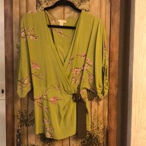 Cherry Blossoms In 100 % Silk.